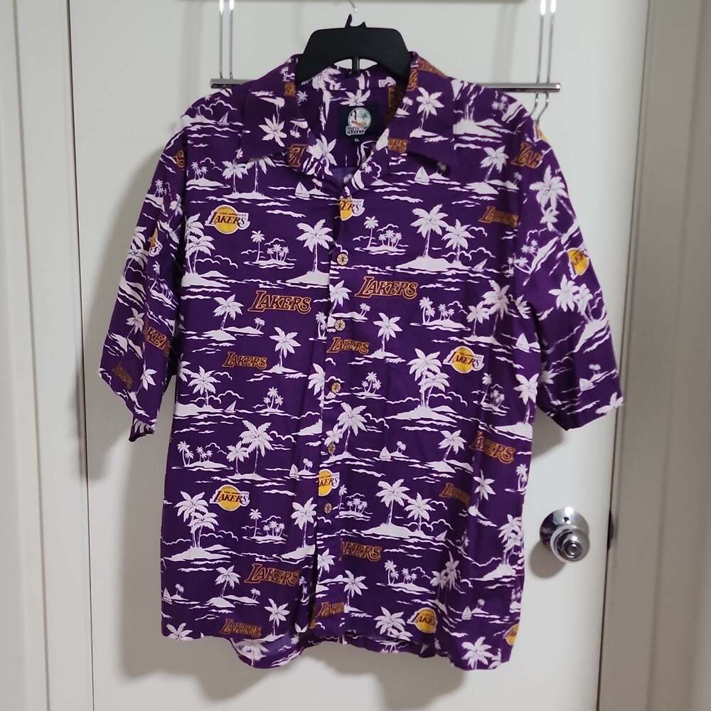 Reyn Spooner Lakers button up shirt Mens XL